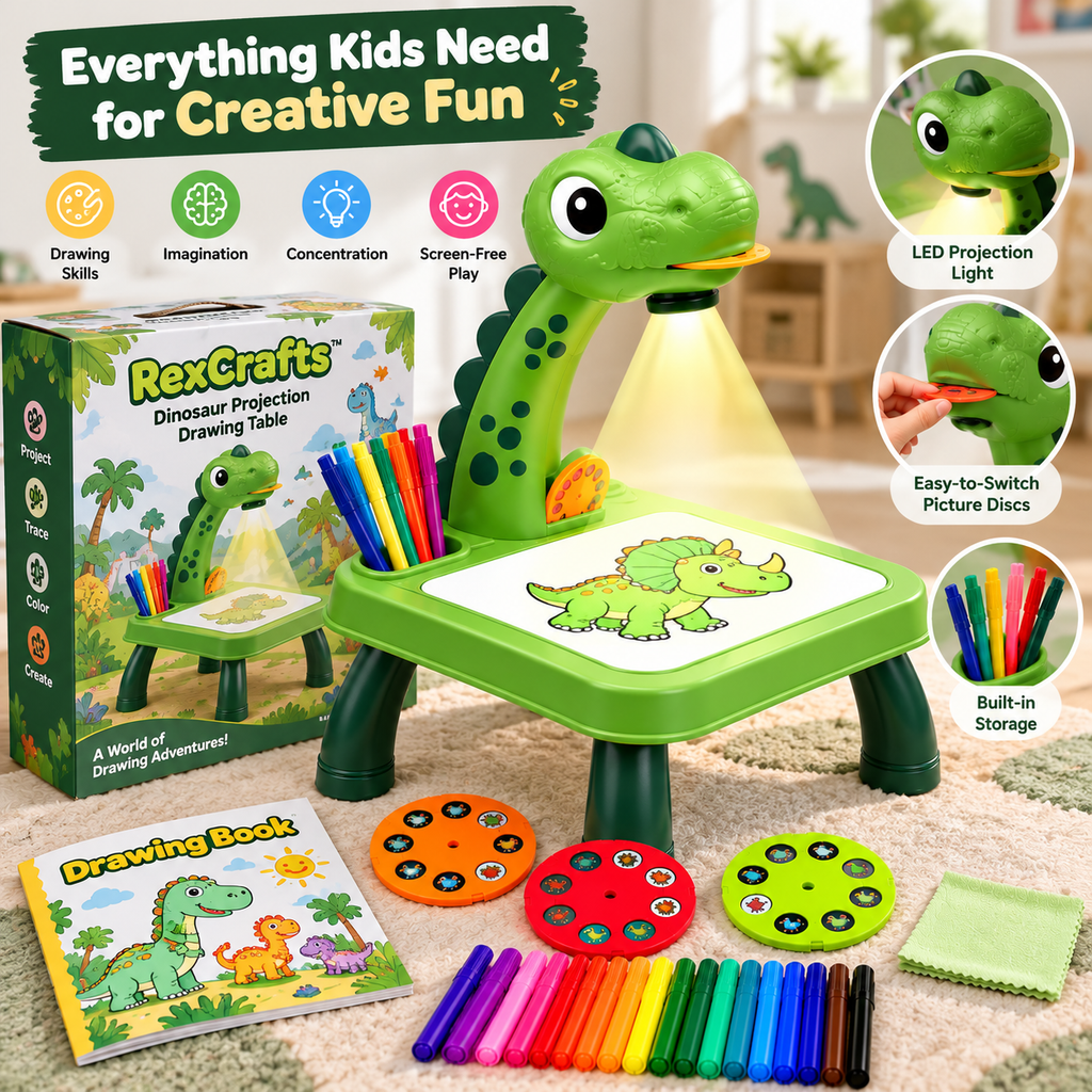 RexCrafts™ Dinosaur Projection Drawing Table