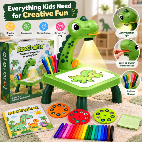 RexCrafts™ Dinosaur Projection Drawing Table
