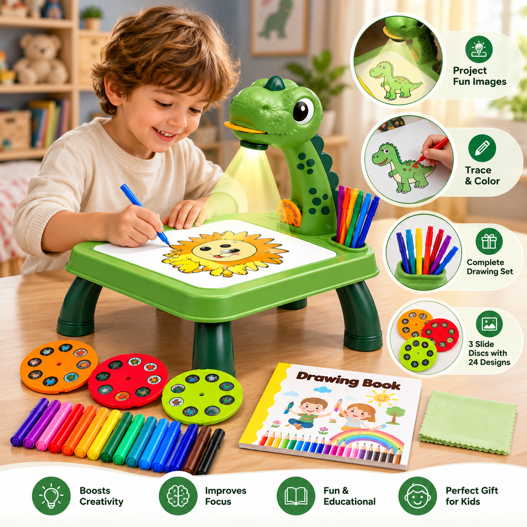 RexCrafts™ Dinosaur Projection Drawing Table